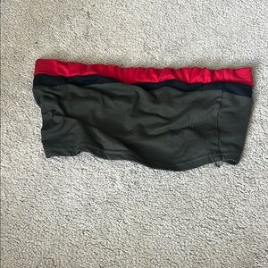 Stylish Red and Black Bandeau Top